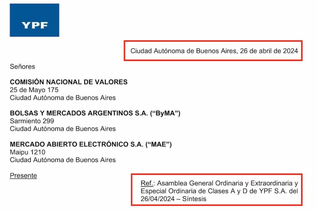 Guía para Redactar un Acta de Asamblea en YPF