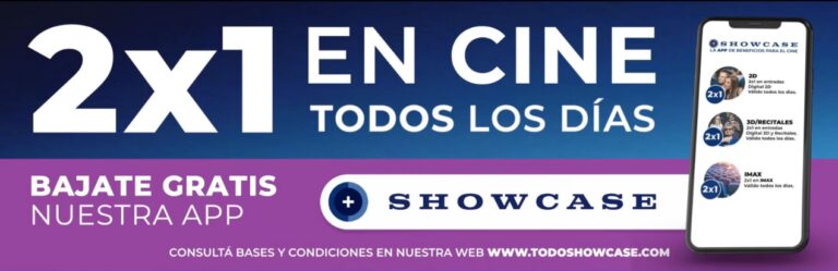 Tu Pasaporte al Cine: 2×1 en Showcase con YPF