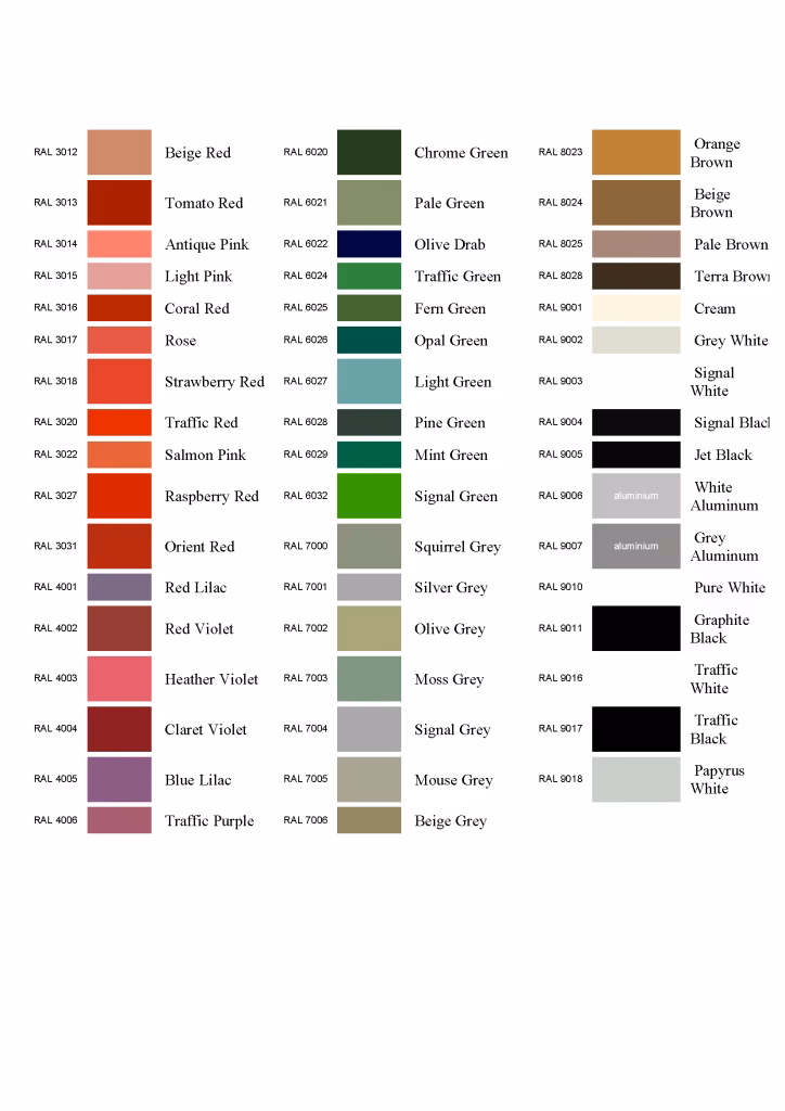 What is RAL 7035 color?