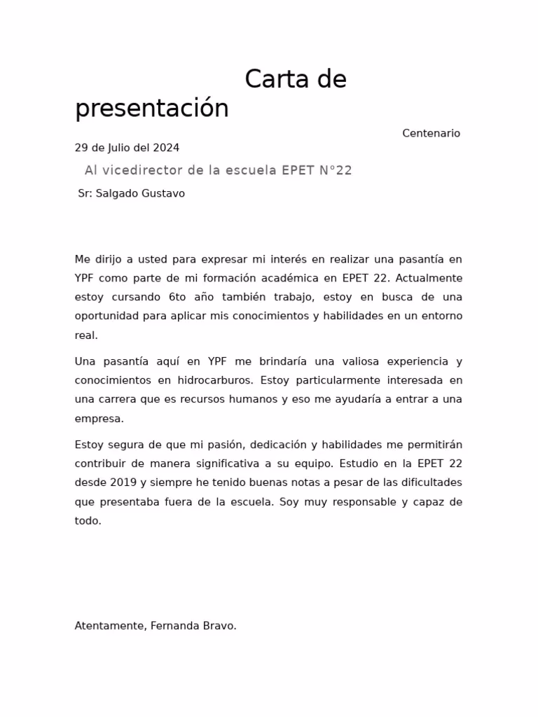 ¿Cómo redactar una buena carta de presentación?