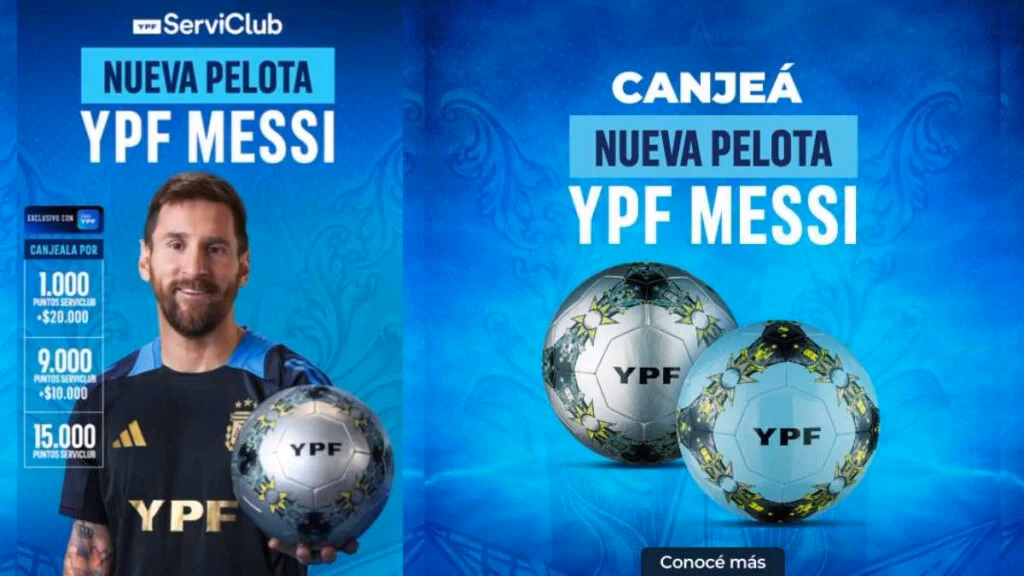¿Cuántos puntos hay que tener para canjear la pelota YPF?