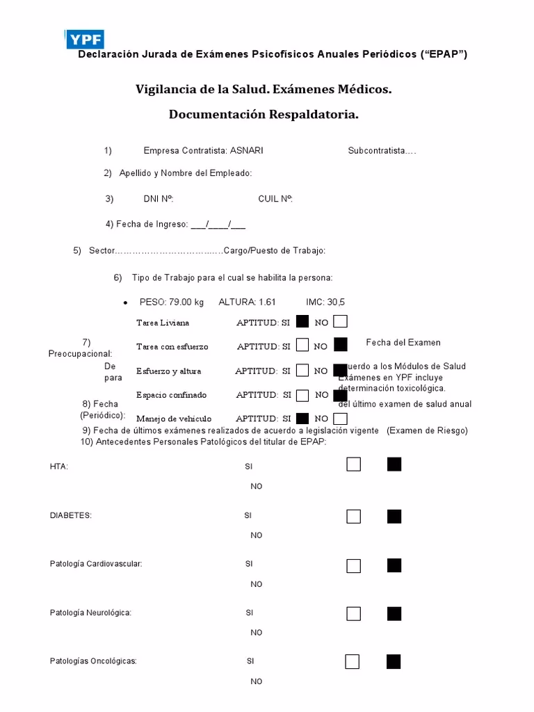¿Qué te revisan en un examen médico para trabajar?