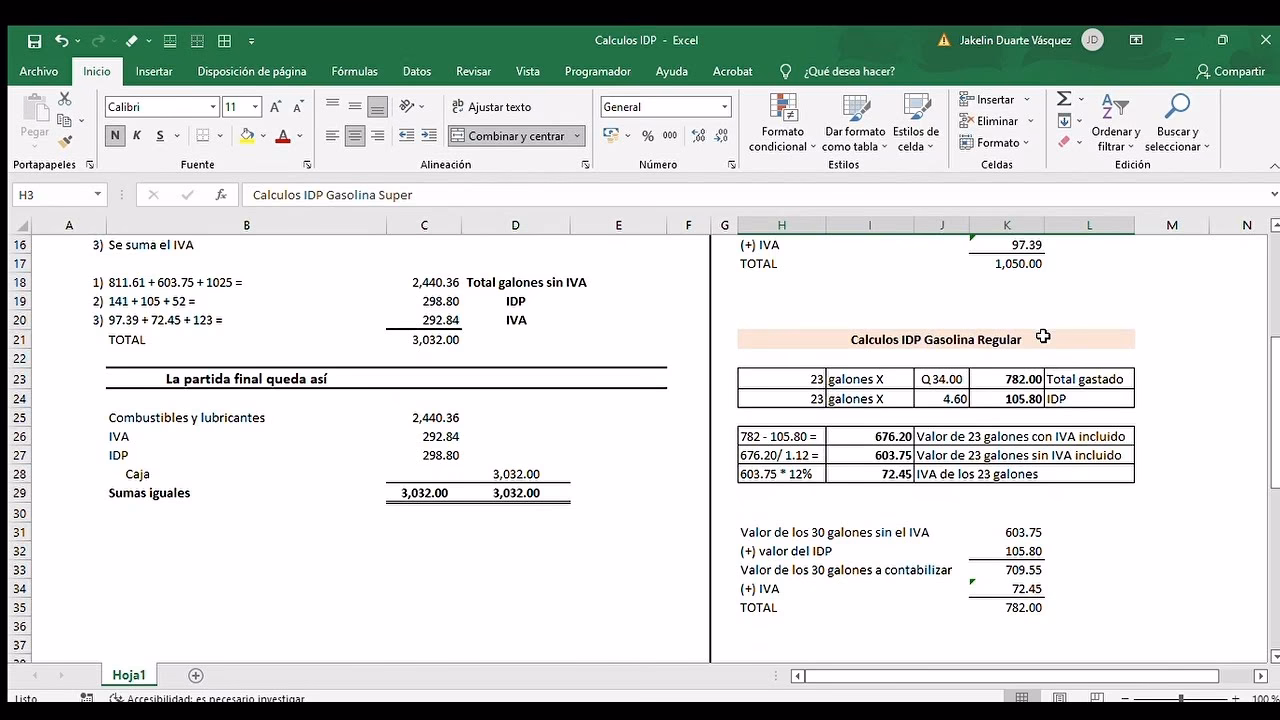 ¿Cuánto IVA tiene el gasoil?