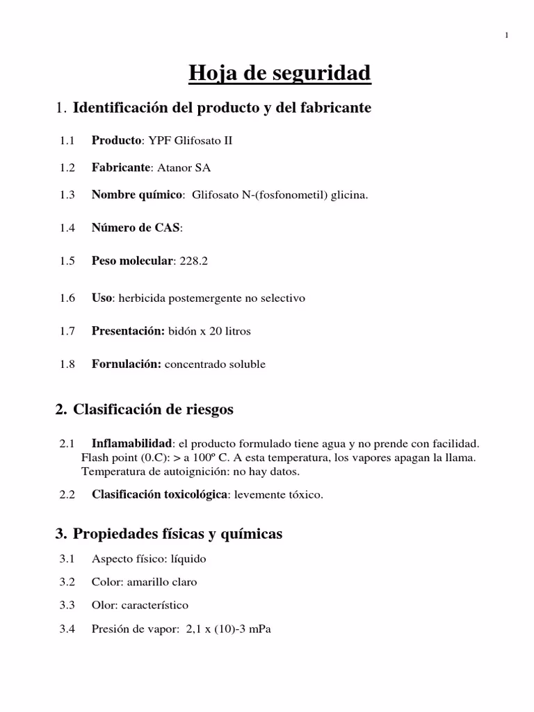¿Qué pasa si huelo glifosato?