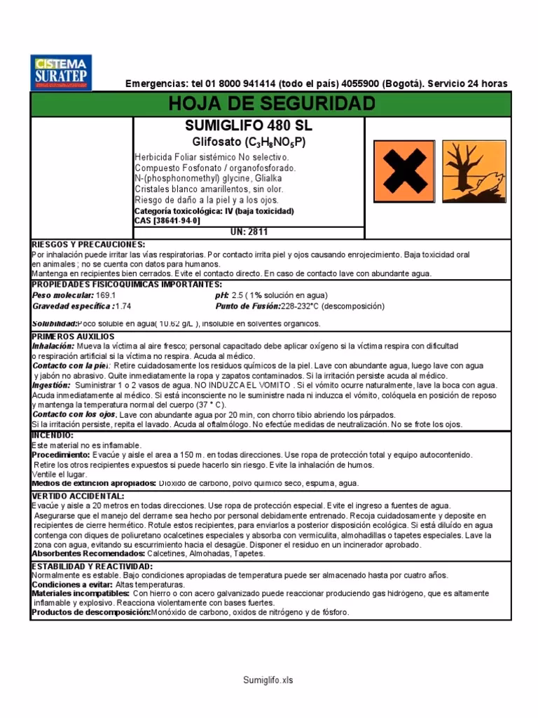 ¿Cuál es el plazo de seguridad del glifosato?