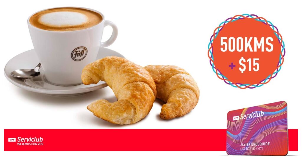 Café y Medialunas en YPF: Precio y Promociones