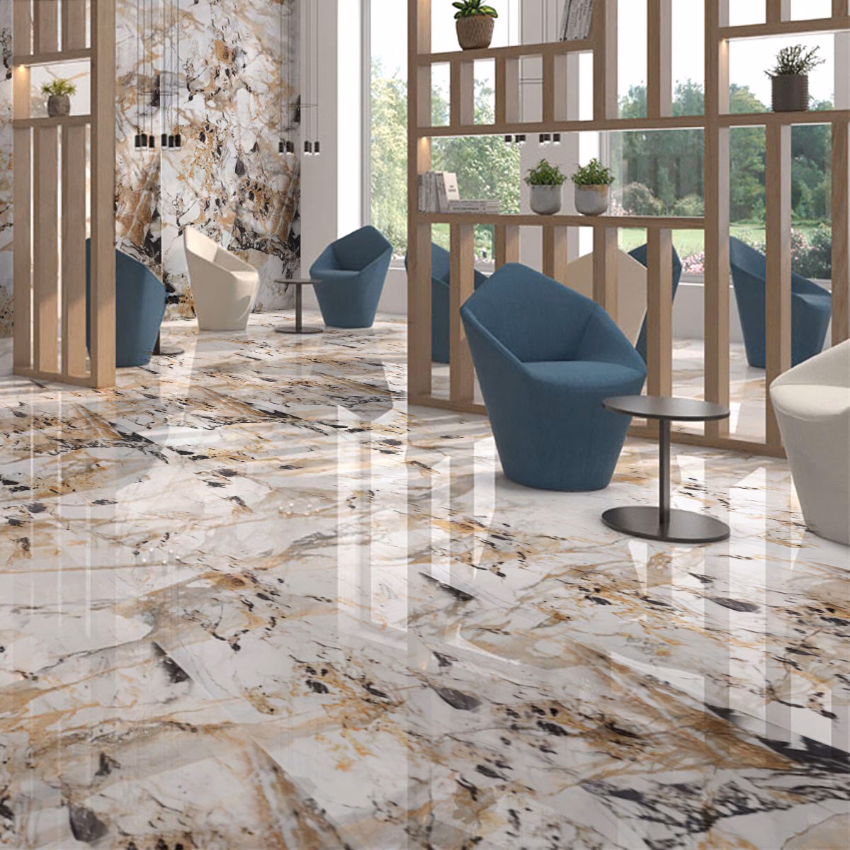 ¿Cómo se llama el porcelanato que brilla?