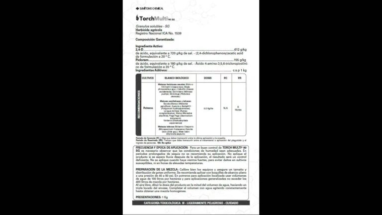 Guía de Herbicidas: Nufurón, Linurón y Metsulfurón