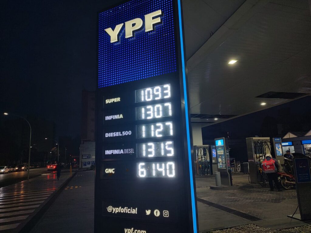 Aumento de Nafta YPF en Bahía Blanca: Julio 2025