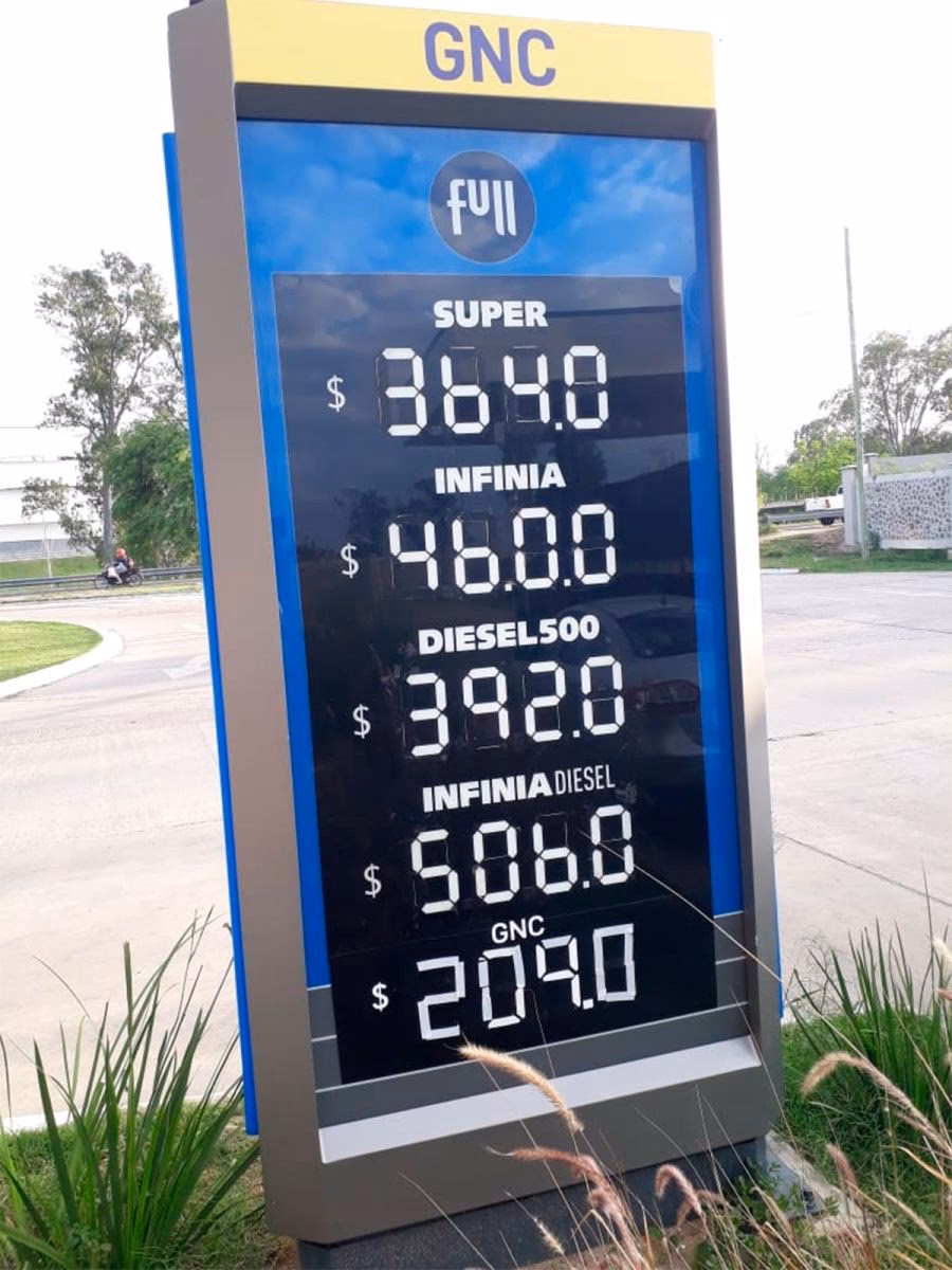 ¿Precio Infinia diésel Santiago del Estero?