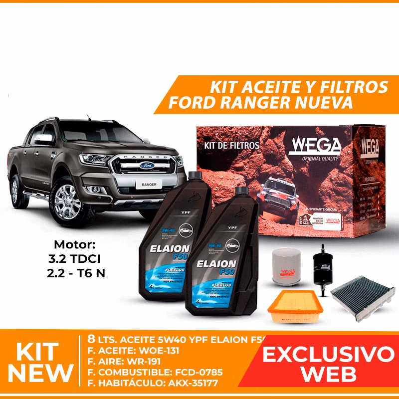 ¿Qué tipo de aceite usa la Ford Ranger?