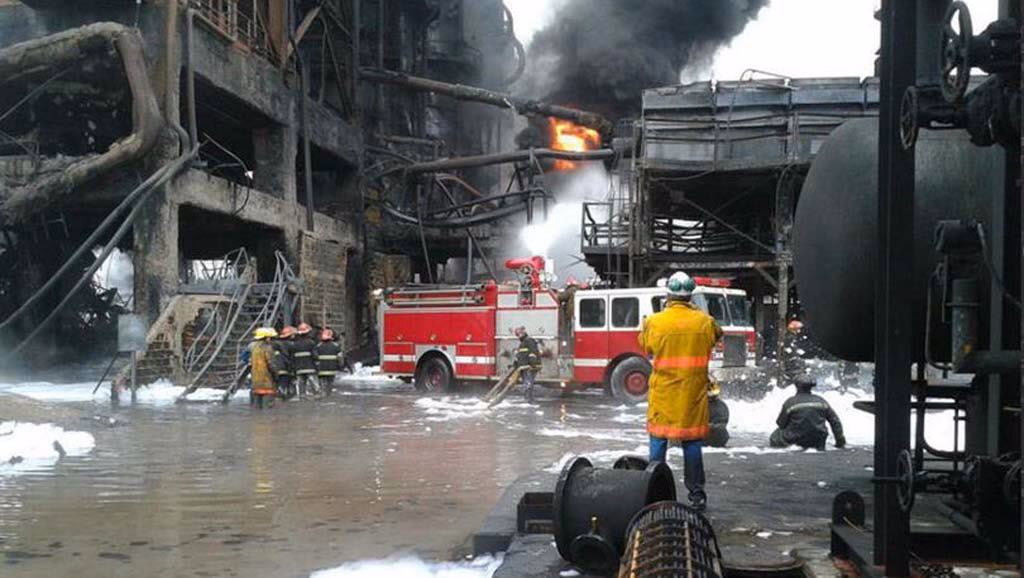 ¿Dónde es el incendio de YPF?