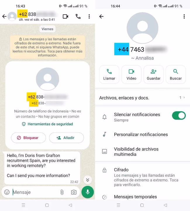 ¿Cómo es en arg +54 09 11?