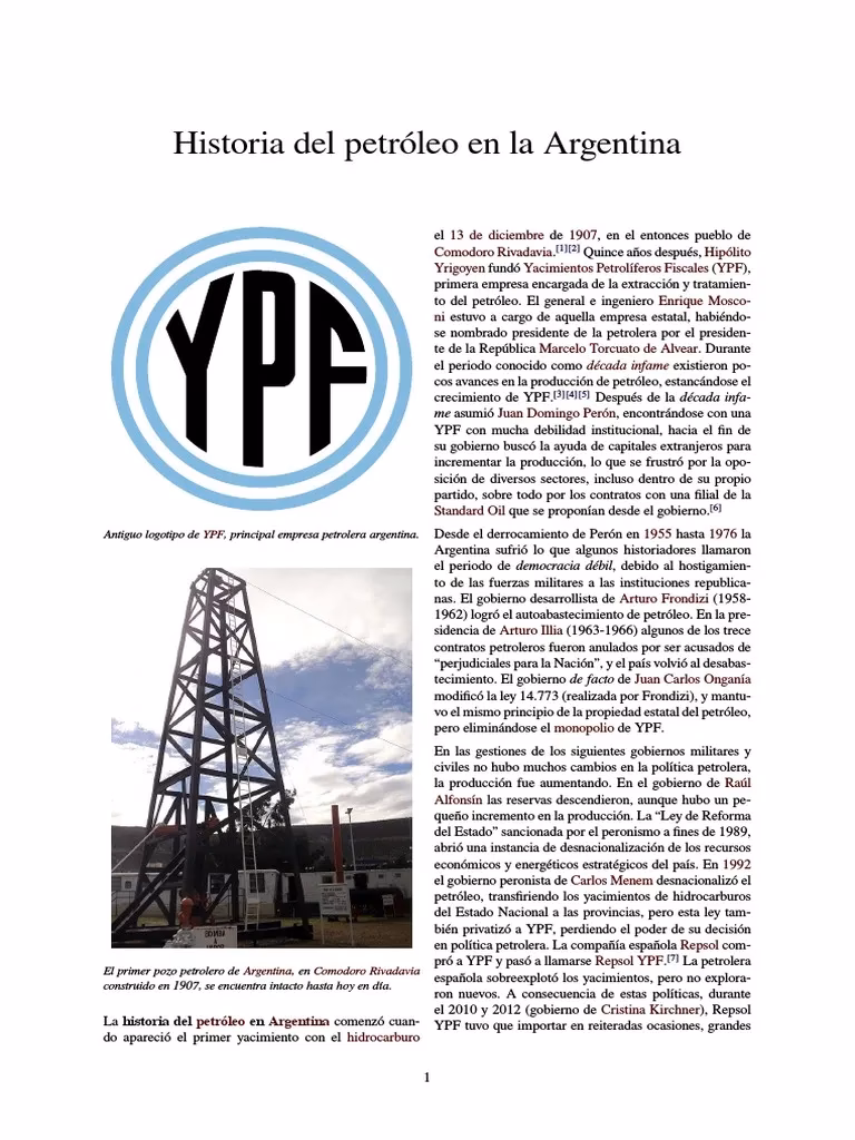 ¿Cuál es la historia del petróleo?