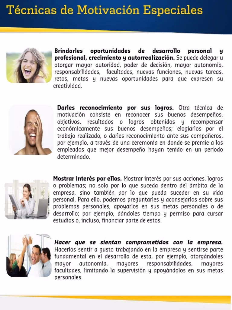 ¿Cuáles son las 4 motivaciones?