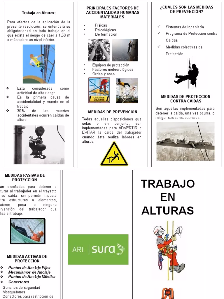 ¿Cuáles son las normas básicas para los trabajos en altura?