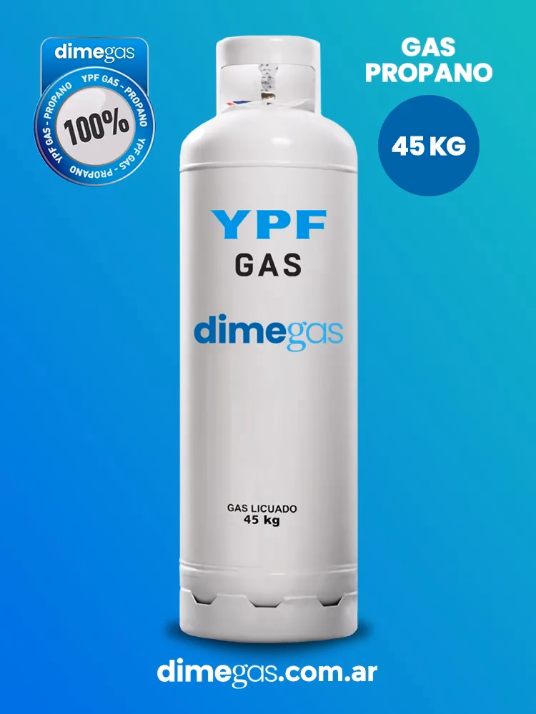 ¿Cuánto cuesta un tubo de gas de 45 kg en Córdoba?