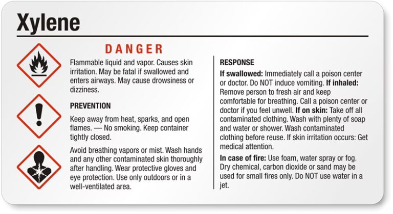 Xileno: Guía Completa de Seguridad y Manejo