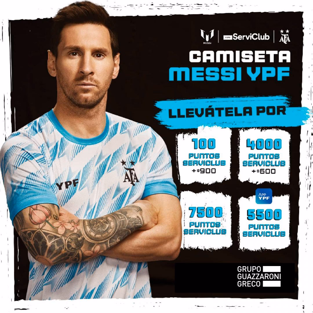 ¿Cuánto vale la camisa de Messi de Argentina?
