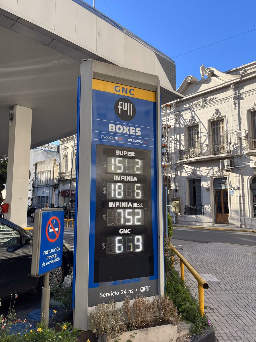 ¿Cuál es el precio del GNC hoy?